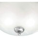 Harmony 2 Light 14 inch Brushed Nickel Flush Mount Ceiling Light in Silver