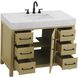Nathan 42 X 34 inch Honey Brown Bathroom Vanity Cabinet in Not Included