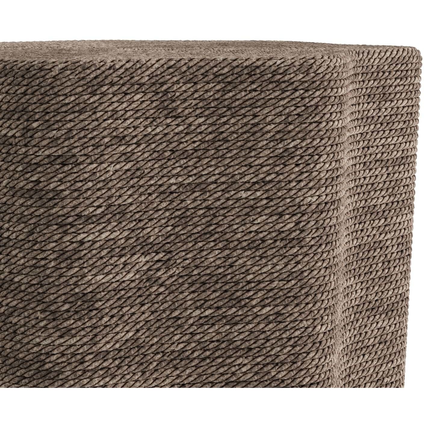 Tuscon 16 inch Bleached Natural Accent Table