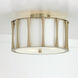 Bodie 3 Light 15 inch Matte Brass Semi-Flush Mount Ceiling Light, Convertible Dual Mount