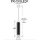 Peri LED 6 inch Matte Black Pendant Ceiling Light