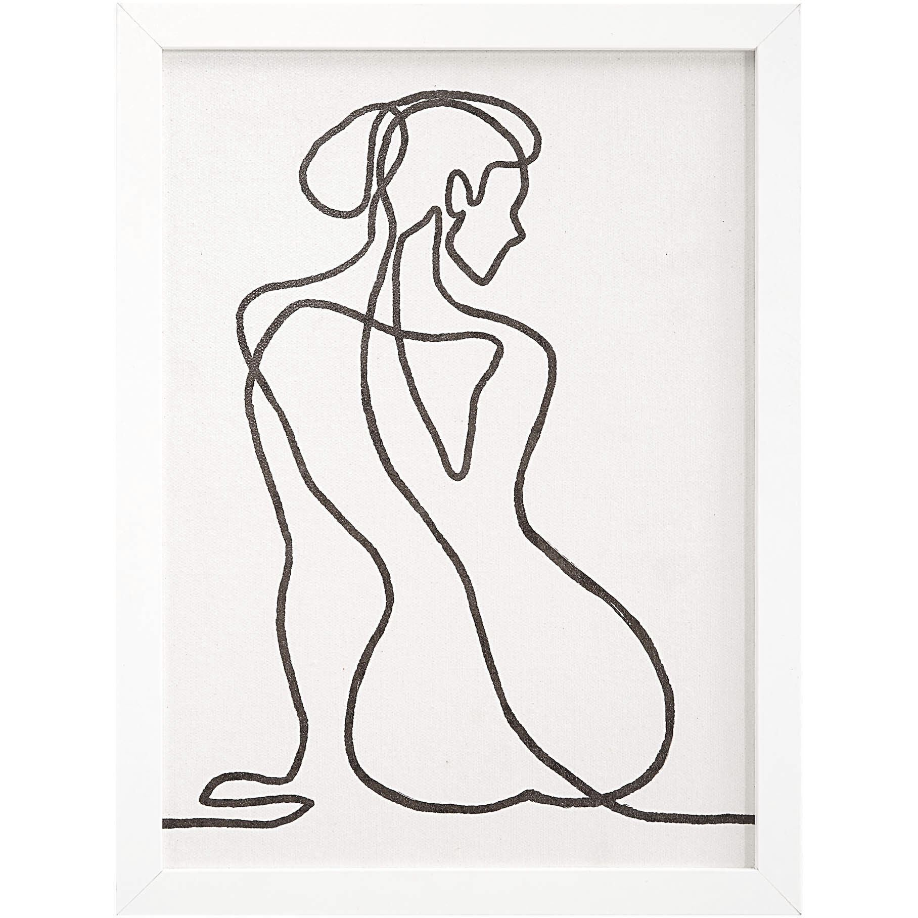 Priyanka White/Multiple Wall Art, 7 Piece