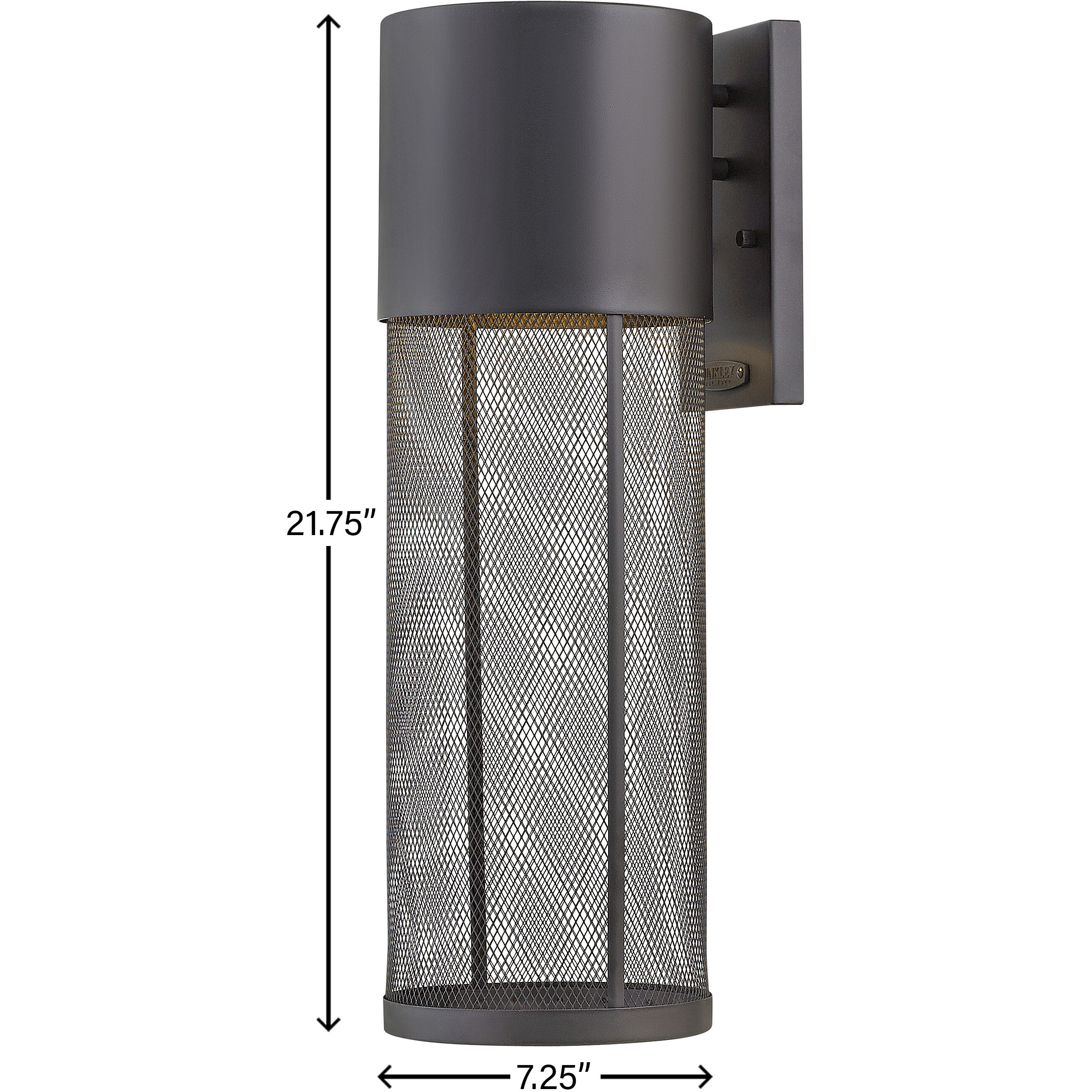 Aria LED 22 inch Black Outdoor Wall Mount Lantern, Large