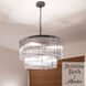 Ontario 6 Light 24 inch Matte Black Pendant Ceiling Light, Medium