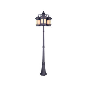Sedona 3 Light 86 inch Oil Rubbed Bronze Outdoor Post Lantern, Post Included
