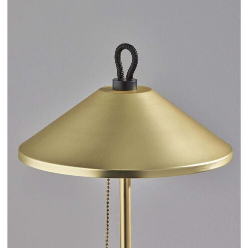 Kaden 19.75 inch 10.00 watt Brass with Black Accent Table Lamp Portable Light