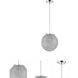 Distratto 1 Light 8 inch Polished Chrome Pendant Ceiling Light