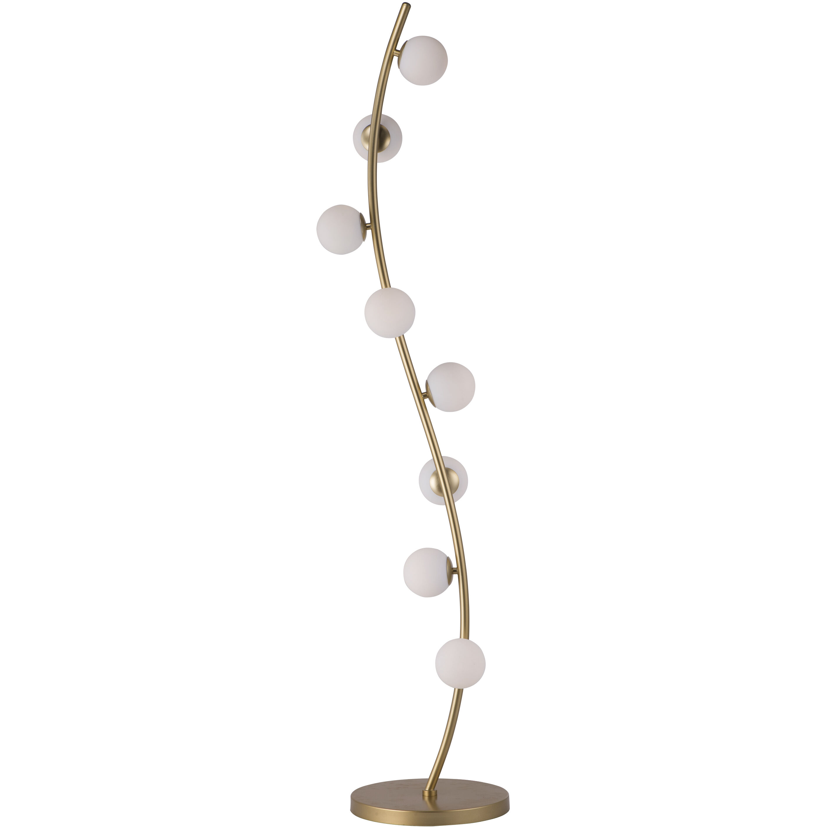 Rover 64.25 inch 3 watt Metallic Gold Floor Lamp Portable Light