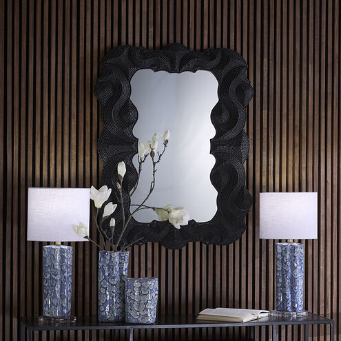 Baroque 36 X 28.5 inch Satin Black Mirror