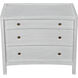 Hampton 36 X 31 inch White Wash Side Table