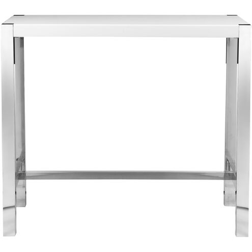 Riva 47 inch White Bar Table