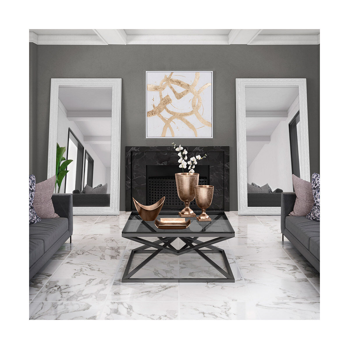 Ballare 40 X 40 inch Hand Painted Wall Art