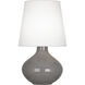 June 30.75 inch 150 watt Smoky Taupe Table Lamp Portable Light in Oyster Linen