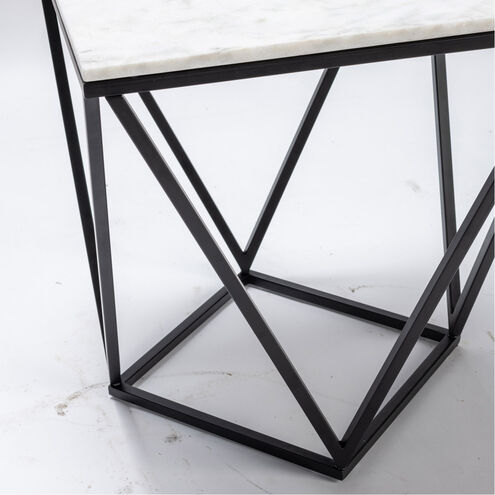 Baxter 22 X 20 inch Black and White End Table