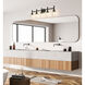 Sutton 5 Light 39.5 inch Matte Black Vanity Wall Light