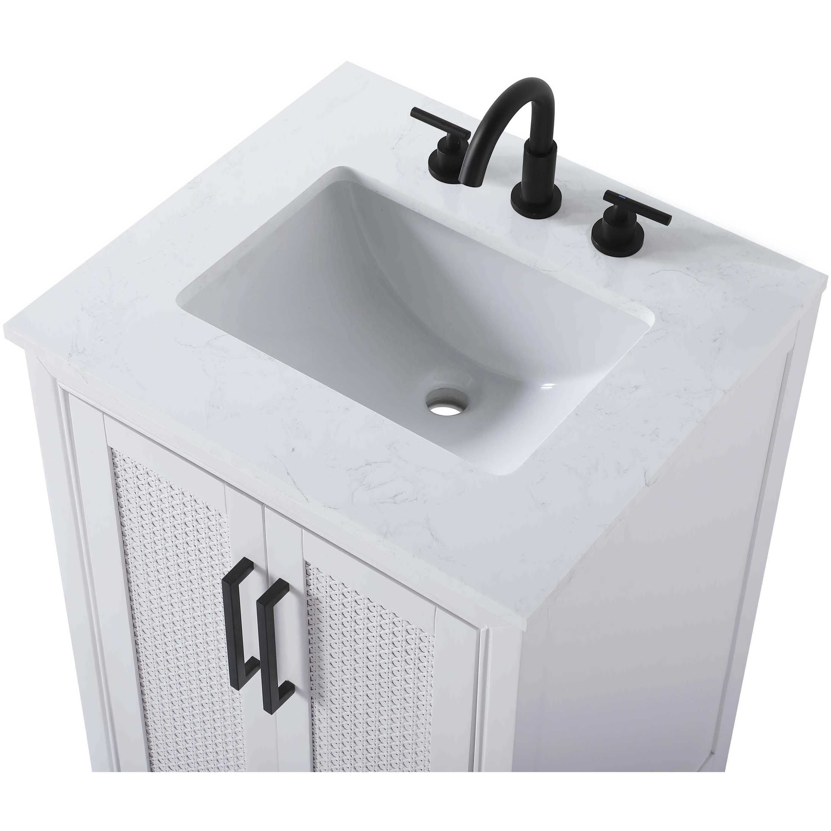 Alina 24 X 35 inch White Bathroom Vanity Cabinet