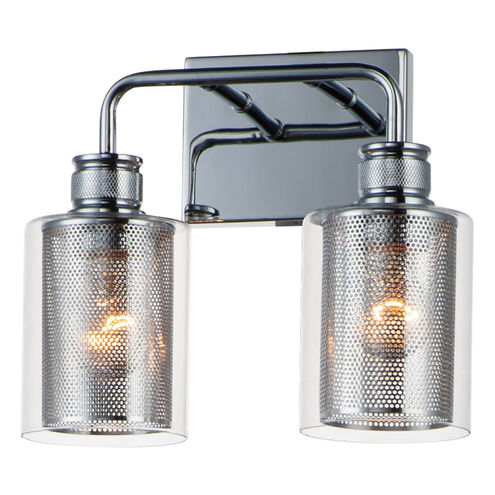 Filigree 2 Light 11.5 inch Polished Chrome Bath Vanity Wall Light