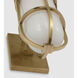 Chapman & Myers Gracie LED 4.75 inch Antique-Burnished Brass Tall Bracketed Sconce Wall Light