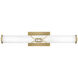 Kitts LED 23.5 inch Lacquered Brass Bath Light Wall Light