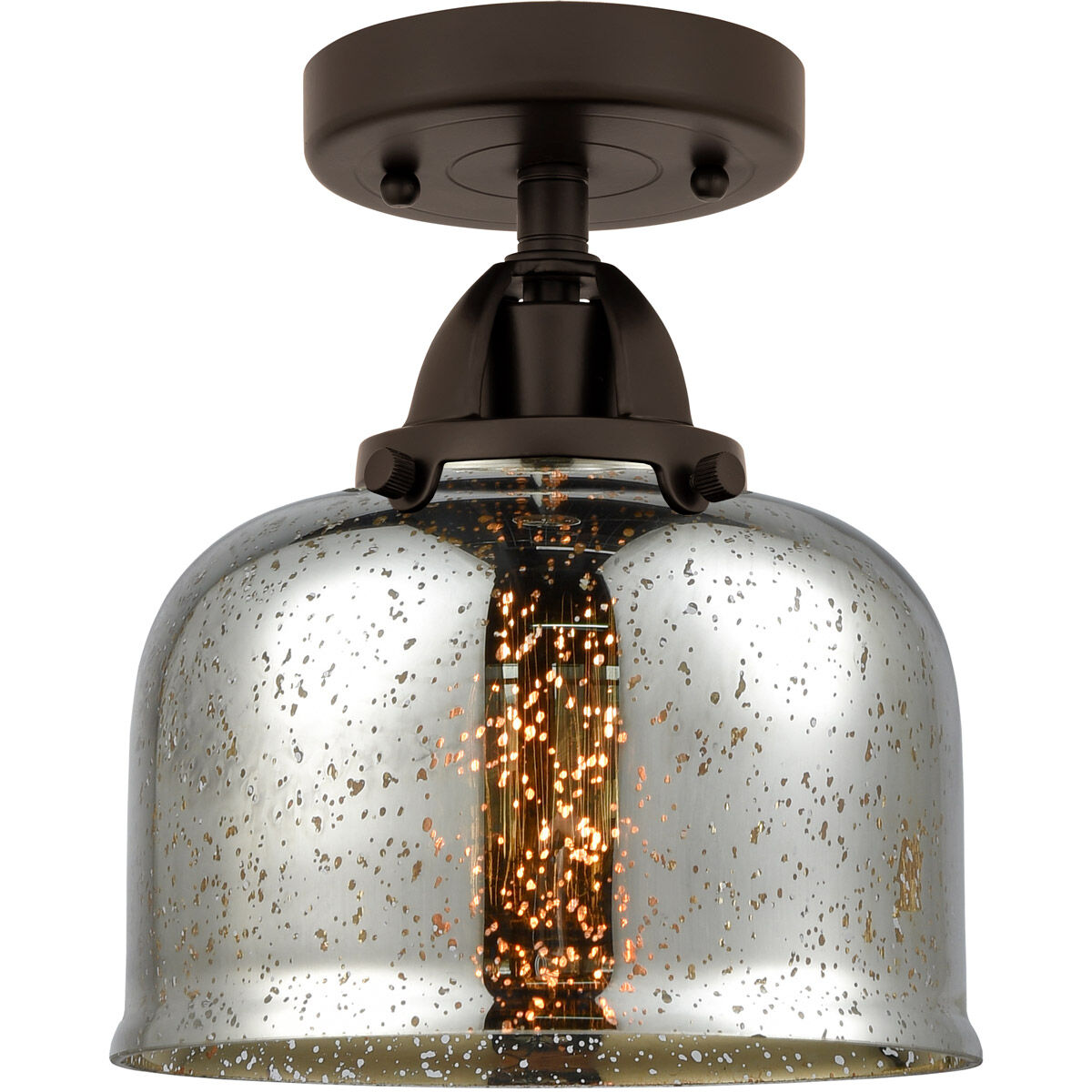 Mercury glass flush mount hotsell ceiling light