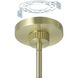 Como 1 Light 18 inch Champagne Gold Convertible Pendant Ceiling Light