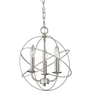 Williamsport 3 Light 13 inch Brushed Nickel Chandelier Ceiling Light