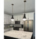 Oliver 1 Light 14.25 inch Black with Heritage Brass Indoor Pendant Ceiling Light