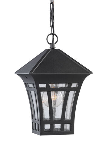 Herrington 1 Light 7.25 inch Black Outdoor Pendant