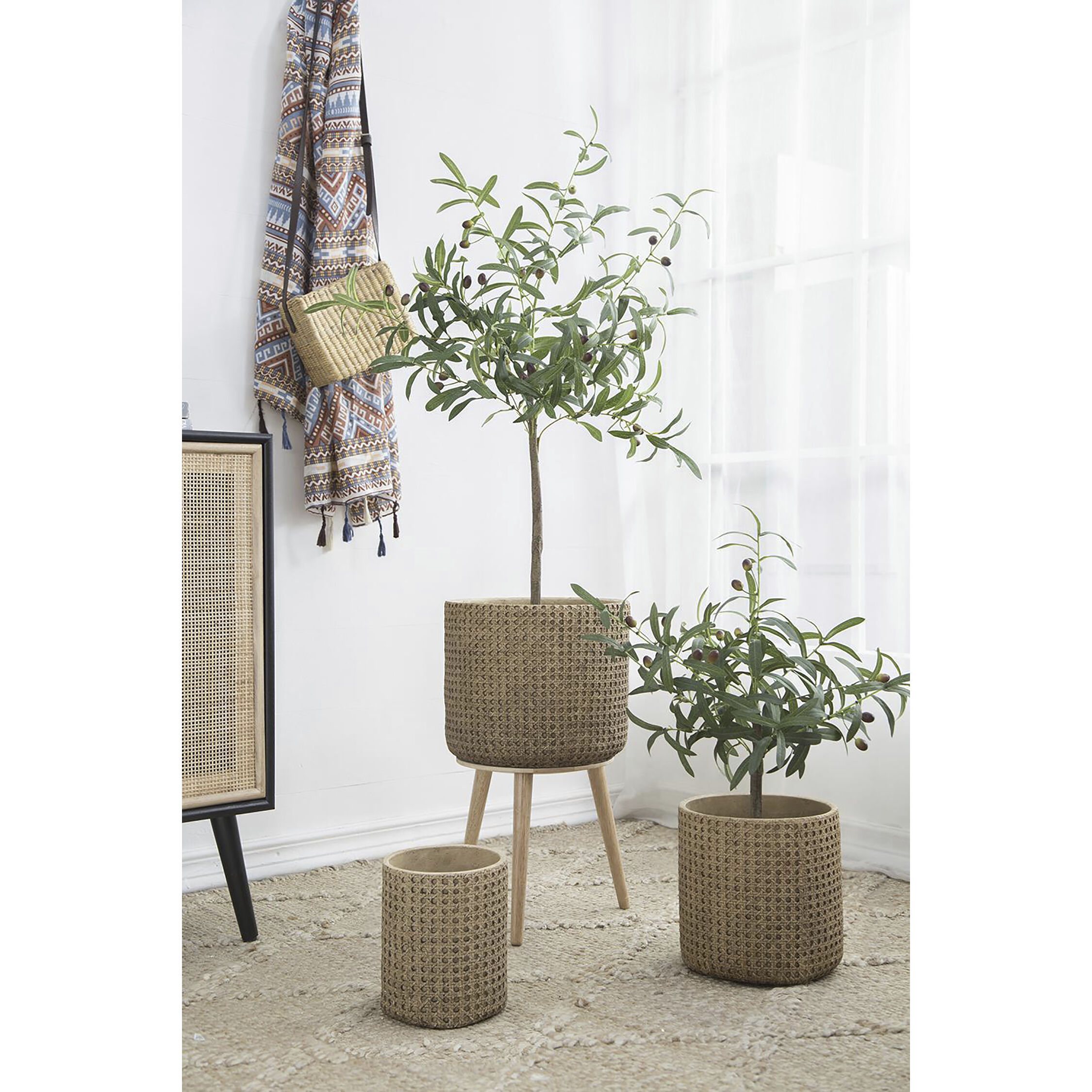 Olive Tree Green Faux Plant