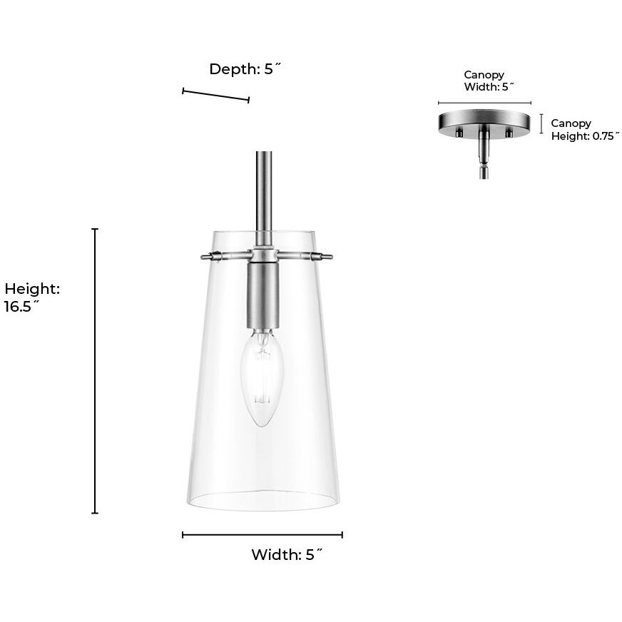 Maccan 1 Light 5 inch Vintage Brass Pendant Ceiling Light