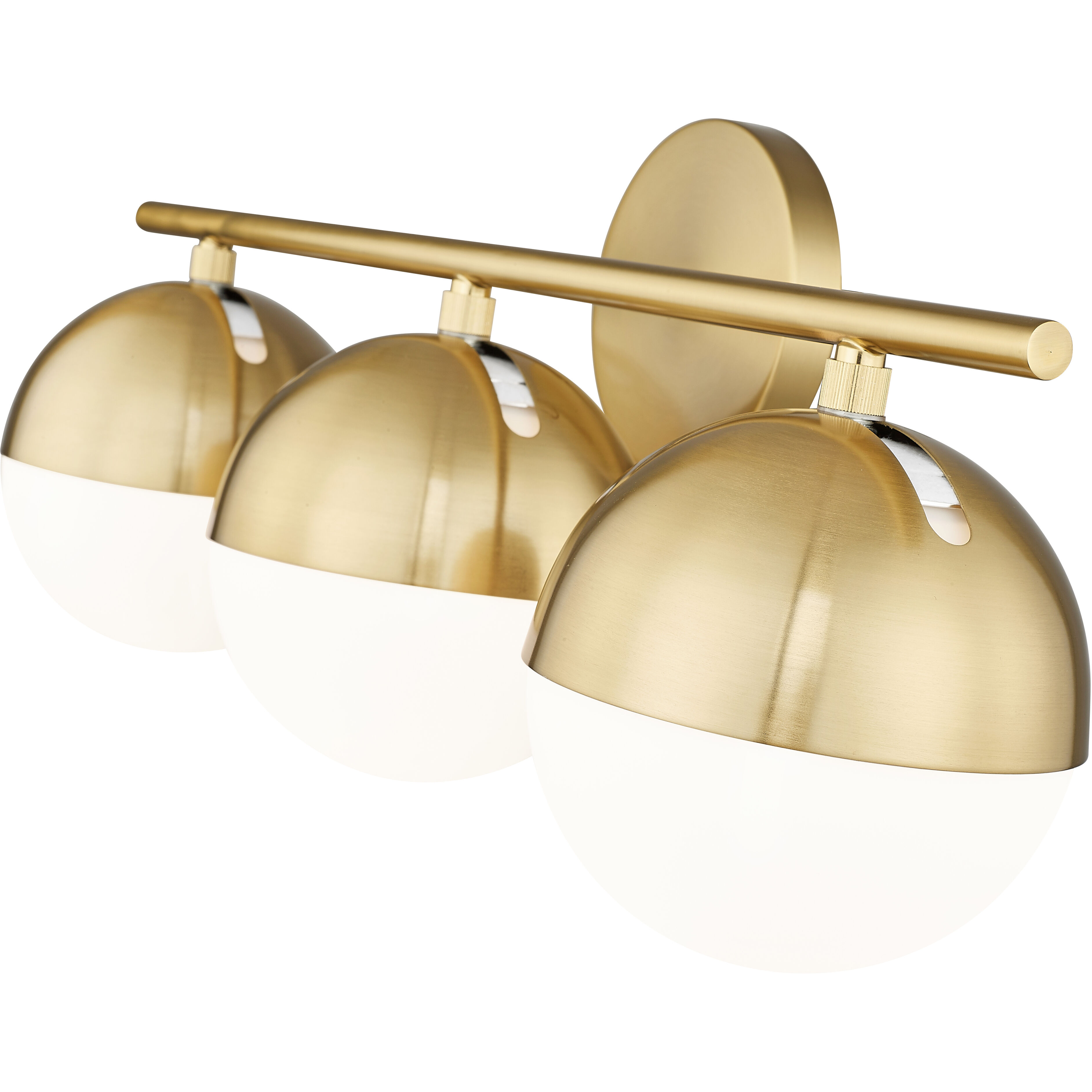 Realm Sphere 3 Light 24 inch Modern Gold Bath Vanity Wall Light