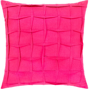 Halen 20 X 20 inch Bright Pink Pillow Kit, Square