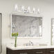 Clarion 5 Light 42 inch Polished Chrome Vanity Sconce Wall Light