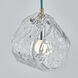 Pallina 1 Light 6 inch Winter Brass Pendant Ceiling Light in Clear
