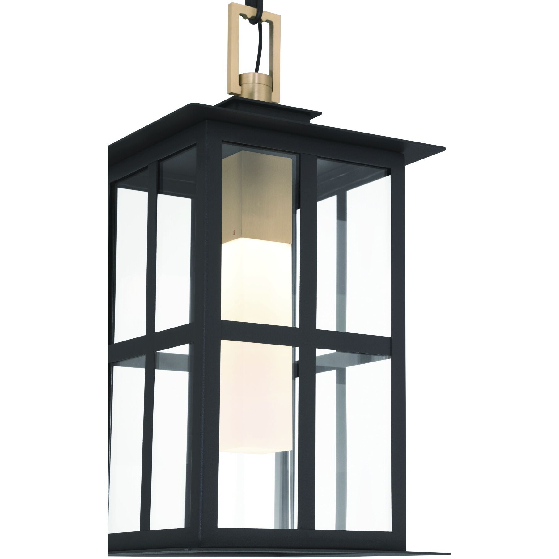 Greyson 1 Light 7.5 inch Brass and Black Outdoor Pendant
