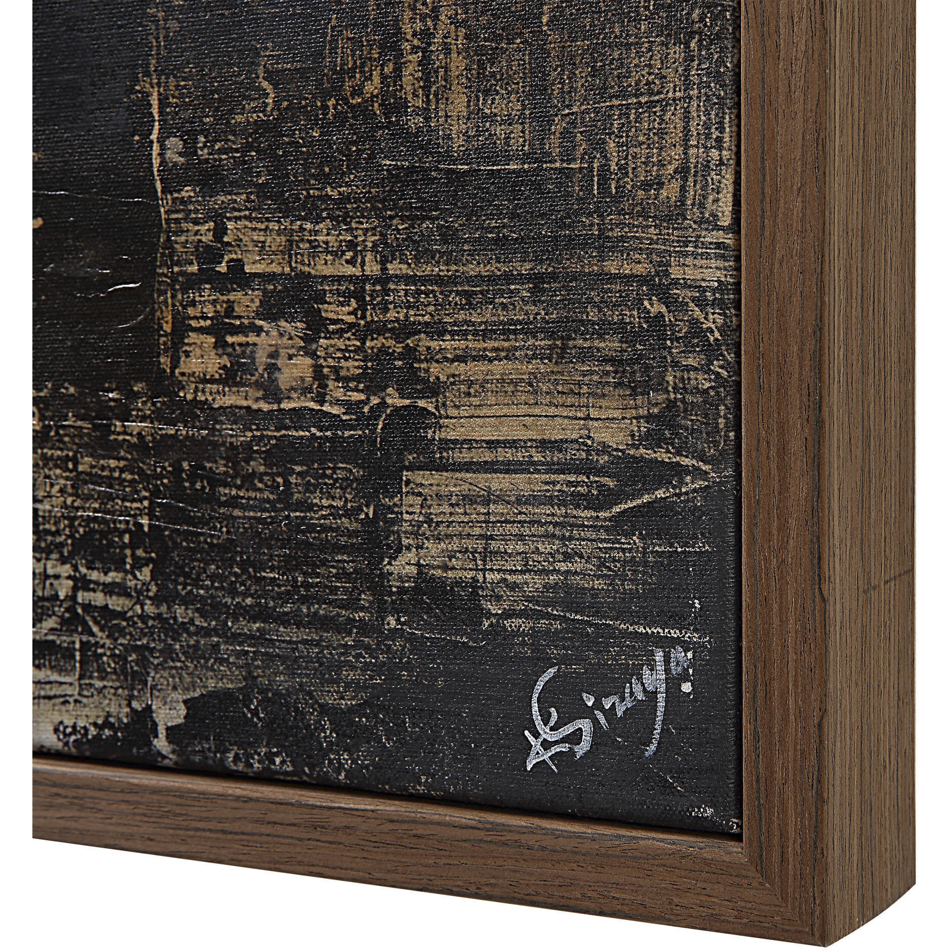 Odysseus Black/Brown Canvas Art