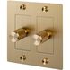 2G 100-120 Brass Dimmer Switch, LED
