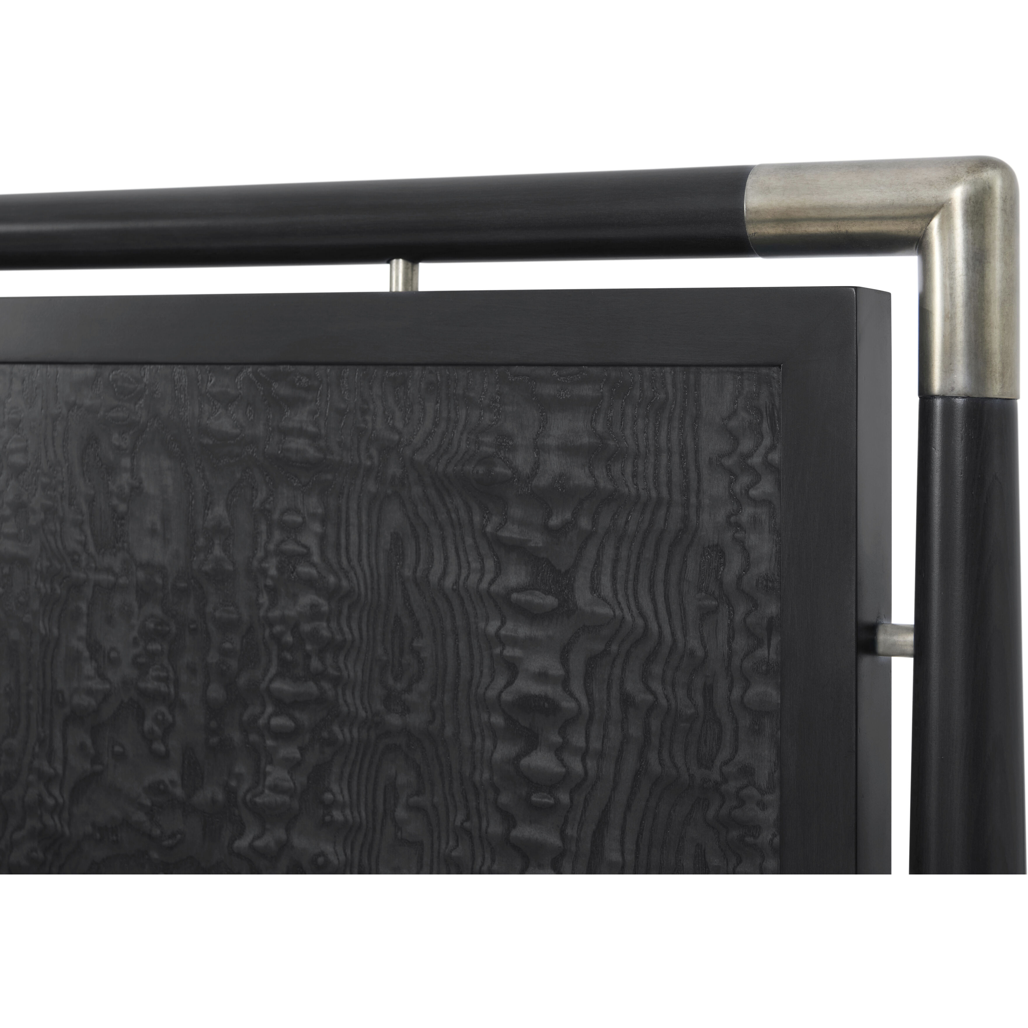 Kesden Silent Black US King Bed, Wooden