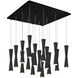 Robson LED 19.25 inch Black Multi Pendant Ceiling Light