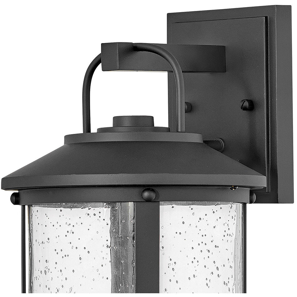 Estate Series Lakehouse LED 17 inch Black Outdoor Wall Mount Lantern, Low Voltage