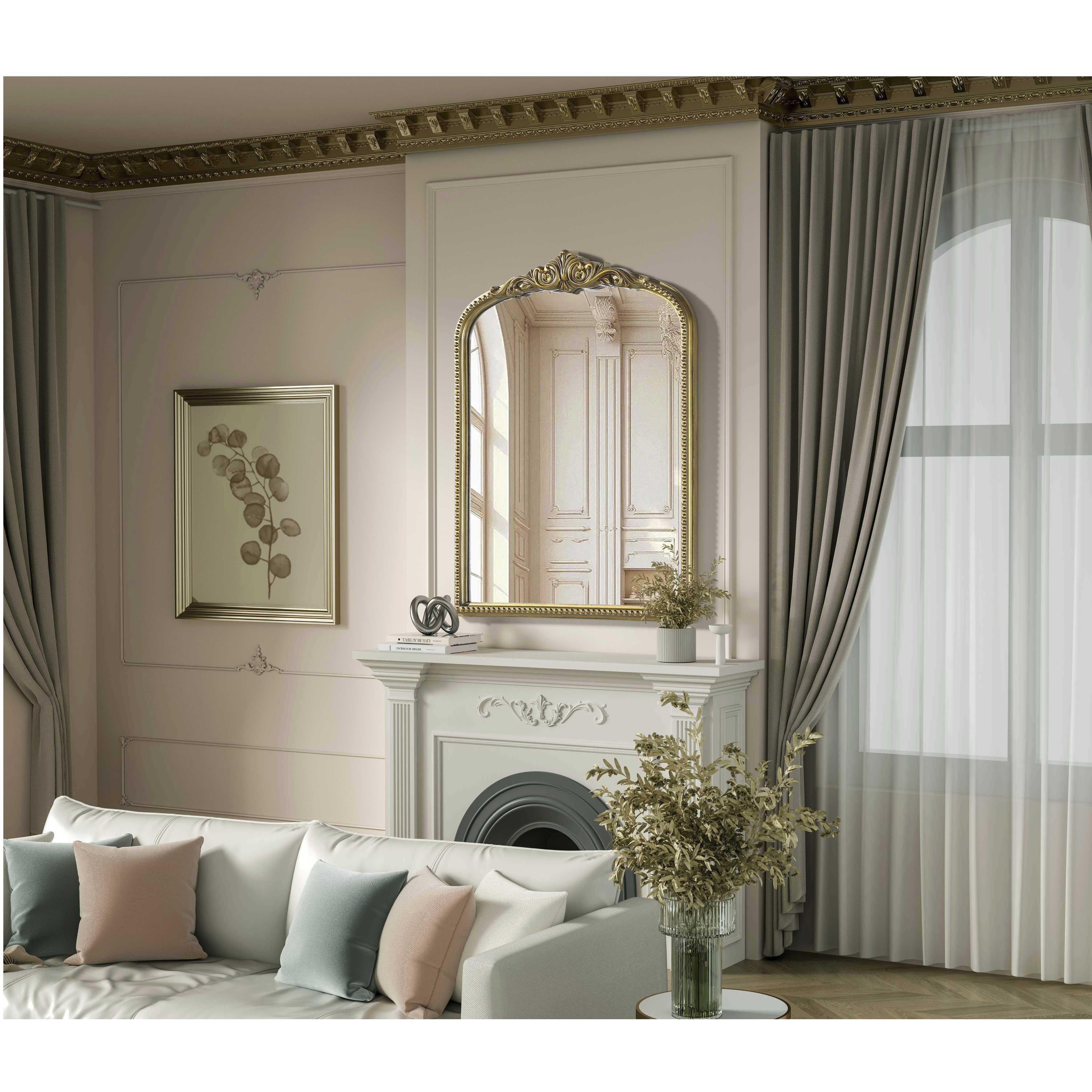 Naomi 36 X 27 inch Antique Brass Mirror