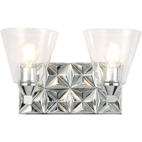 Alpha 2 Light 16 inch PC Bath Light Wall Light in Polished Chrome