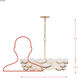 High Tide 8 Light 31 inch French Gold Pendant Ceiling Light