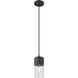 Downtown Urban Bolivar 1 Light 4.75 inch Matte Black Pendant Ceiling Light in Seedy