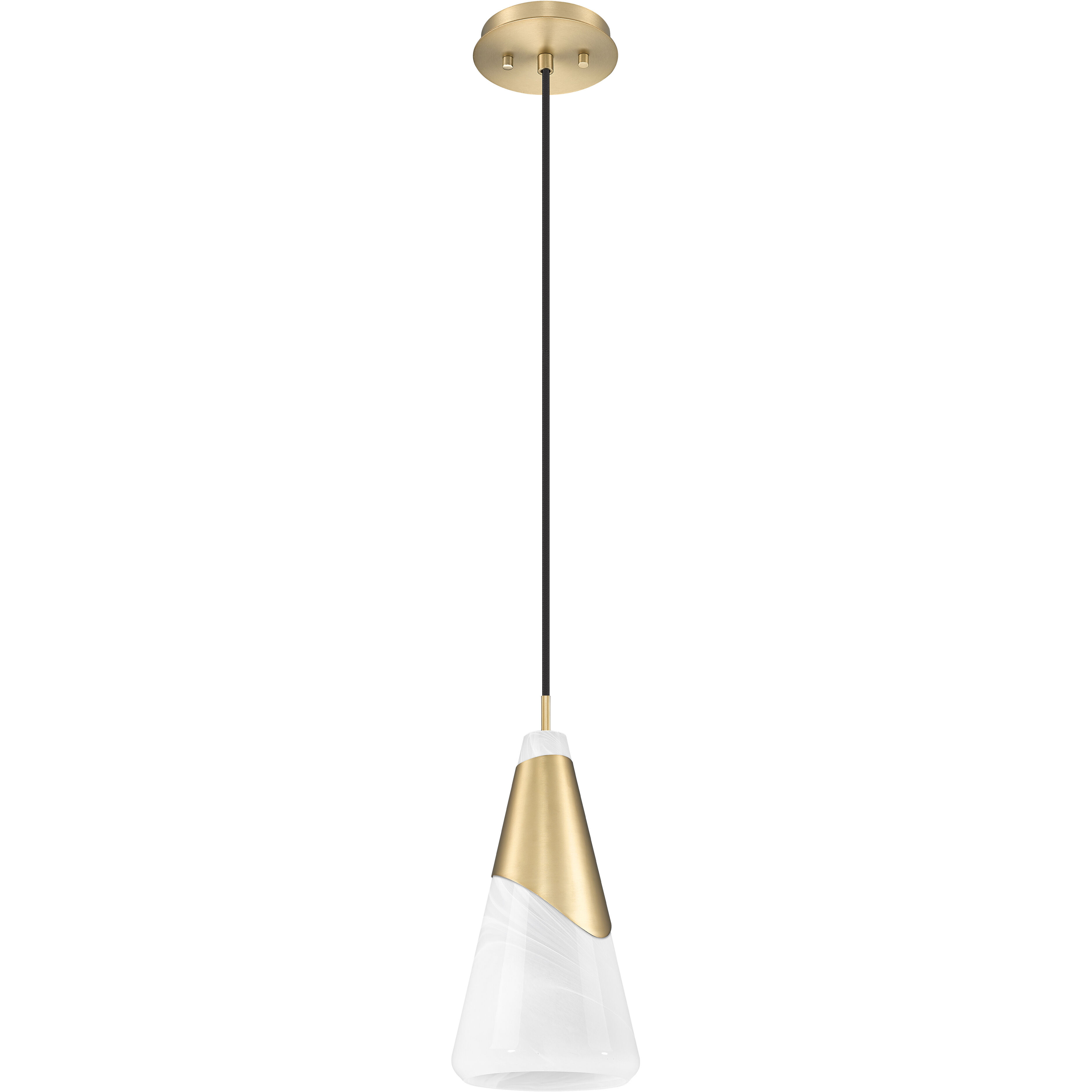 Aimie 1 Light 7 inch Modern Gold Pendant Ceiling Light
