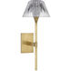 Waterford Blaze Sconce Wall Light in Natural Brass