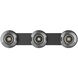 Samar 3 Light 32.38 inch Black Bath Vanity Light Wall Light in Transition Smoked Glass