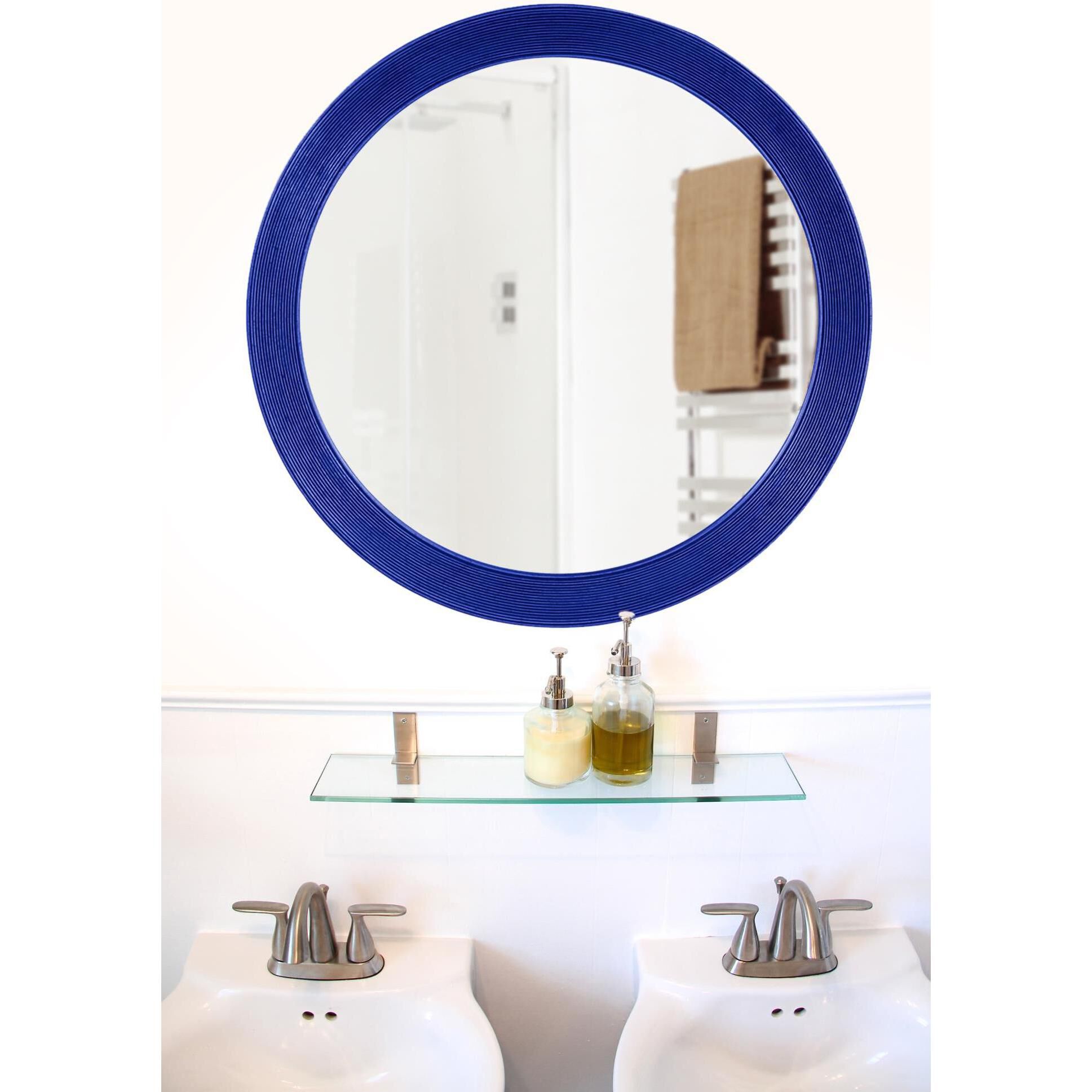 Virginia Glossy Royal Blue Wall Mirror