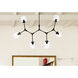 Cavoli 6 Light 28 inch Black Chandelier Ceiling Light