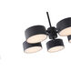 Canada LED 24 inch Black LED Chandelier Ceiling Light